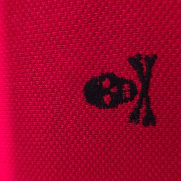 Vintage Rugby Ralph Lauren Short Sleeve Polo with Skull & Cross Bones Embroidery - Picture 3 of 16